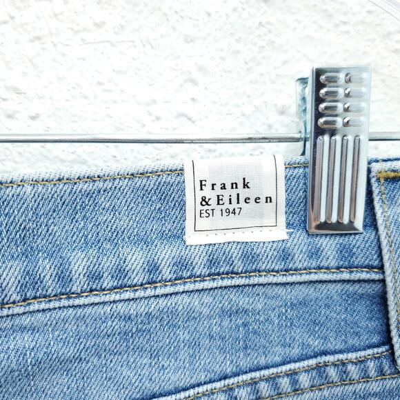 FRANK & EILEEN High Rise Light Wash The Monaghan Mom Crop Jeans - Picture 13 of 16